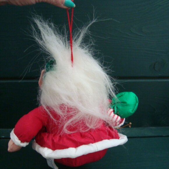 Vintage Norfin Santa Troll ParaChutes International Silver Co Rare Plush - Picture 4 of 7